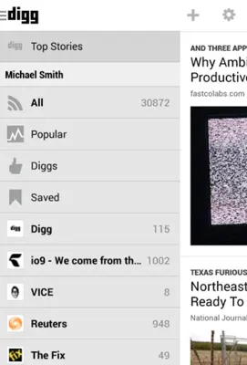 Digg android App screenshot 2